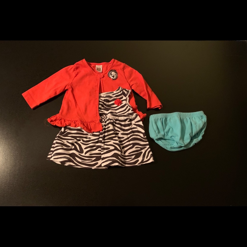 Súper sweet size 3 mos dress and jacket.